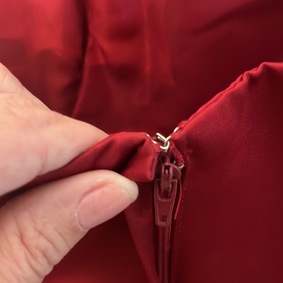 Alfred Angelo beautiful strapless red evening dress - Picture 4 of 6